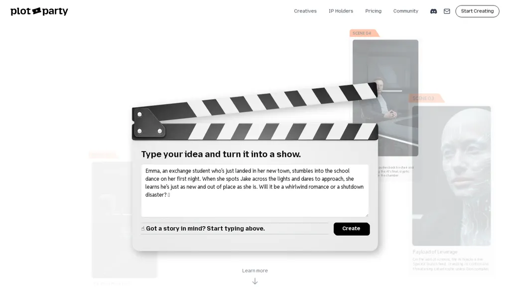Plot Party AI tool screenshot