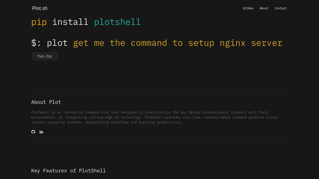 Plot.sh website