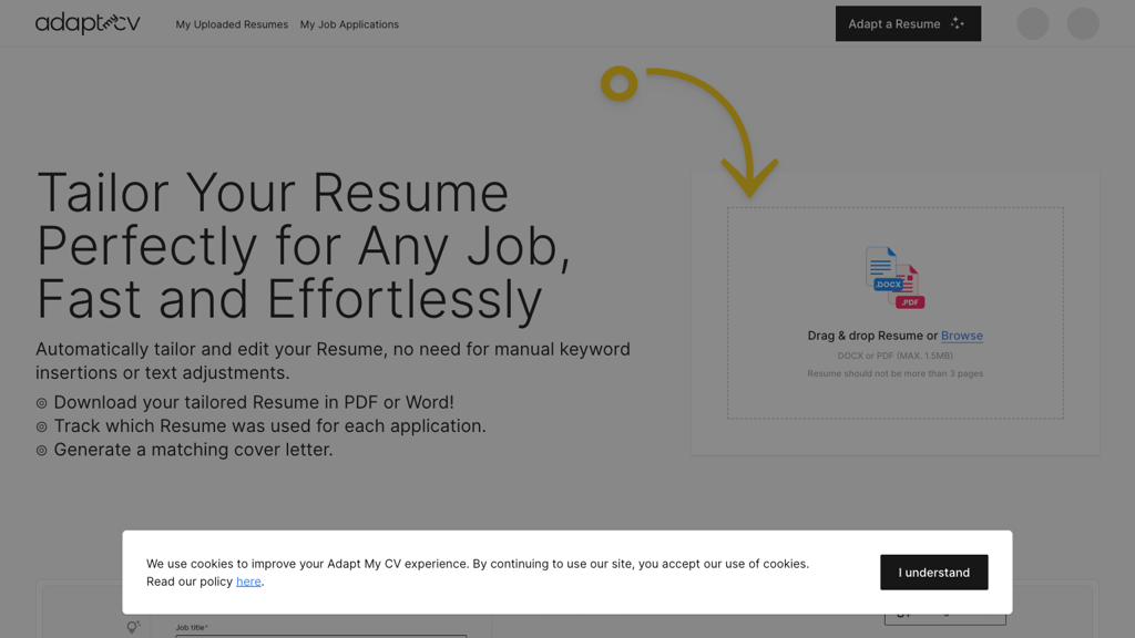 Adapt My CV - Adapt My Cv
