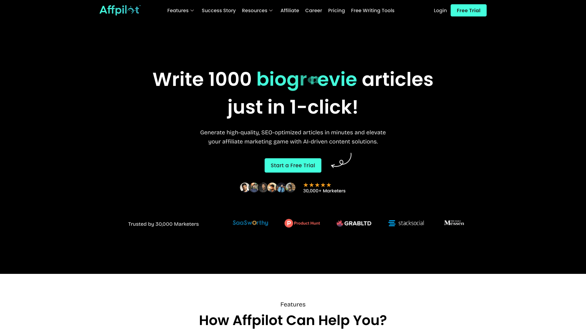 Affpilot AI - AI Content Writing Tool
