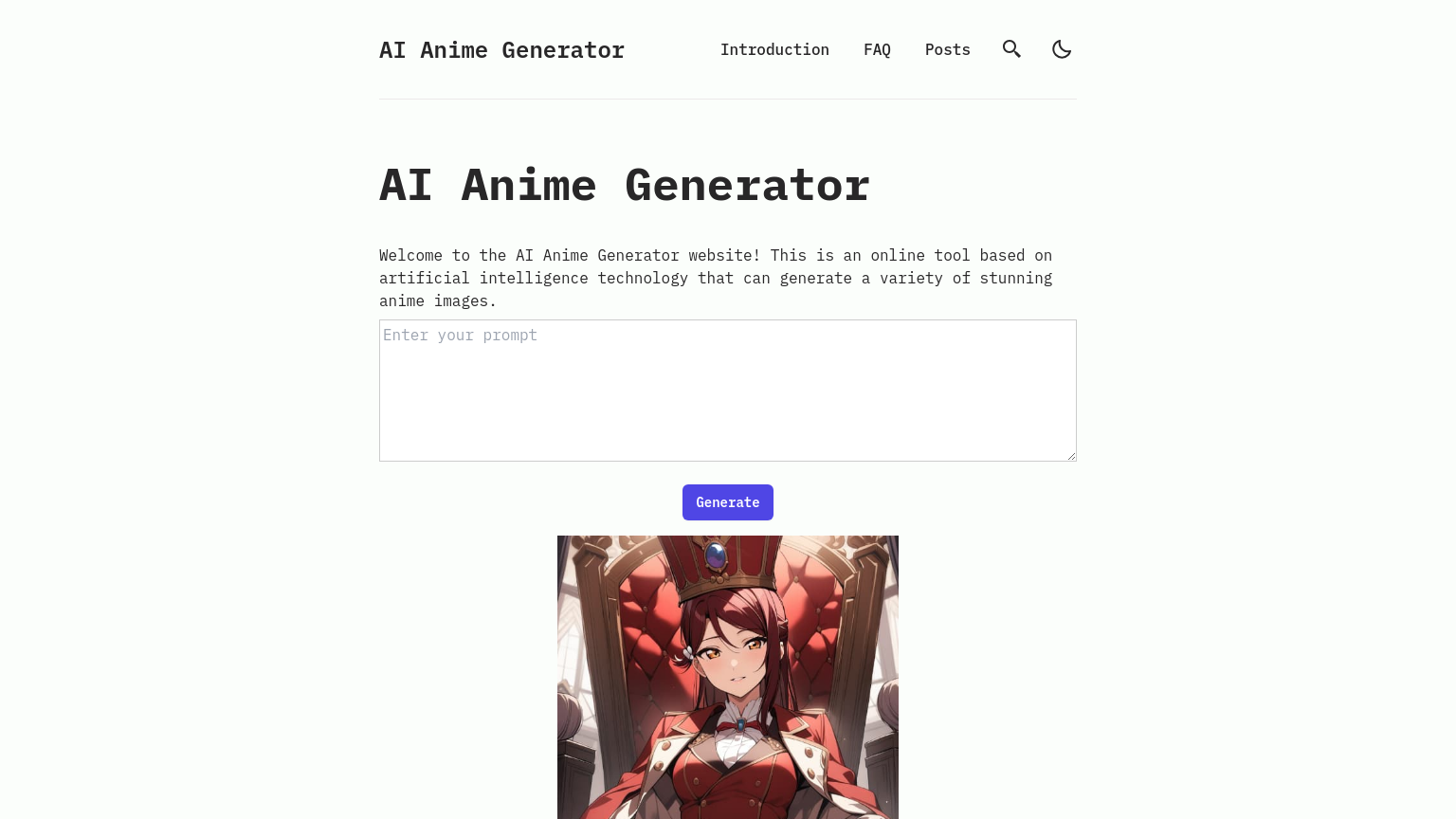 AI Anime Generator