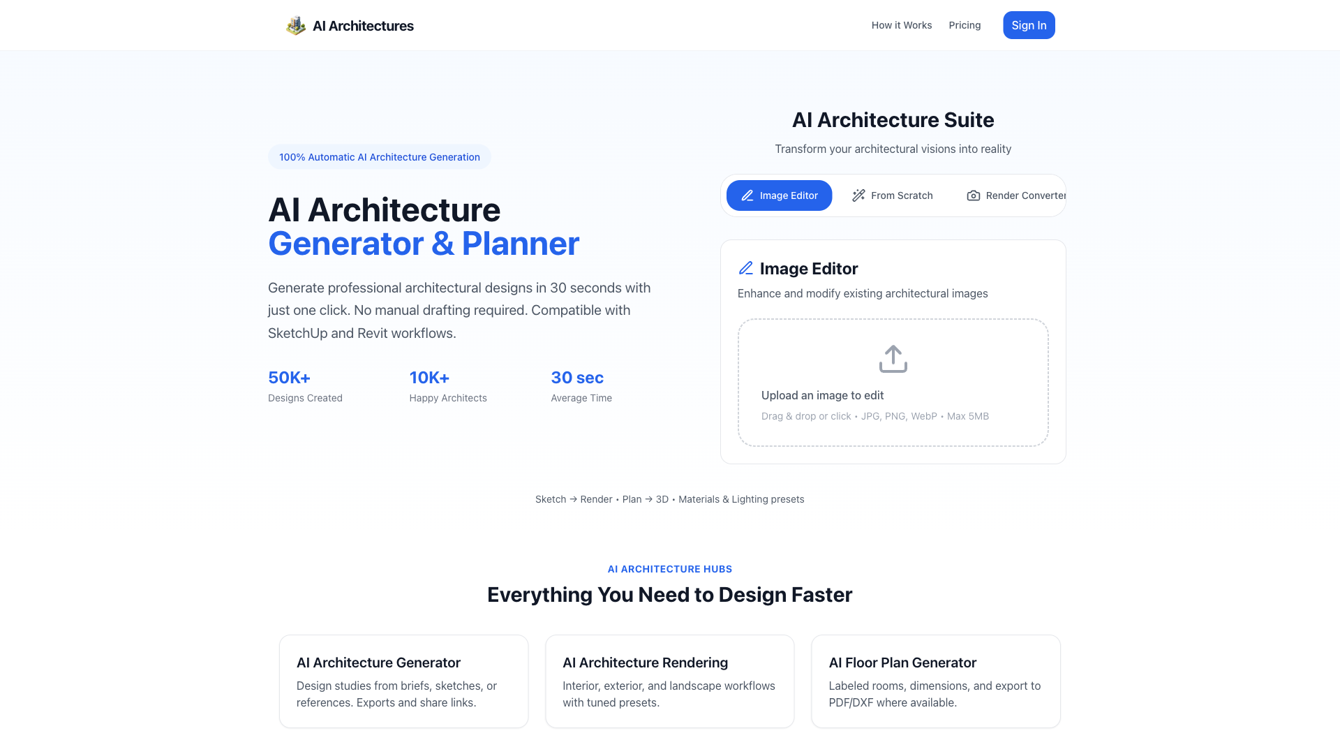 AI Architectures - AI Architectural Design Tool