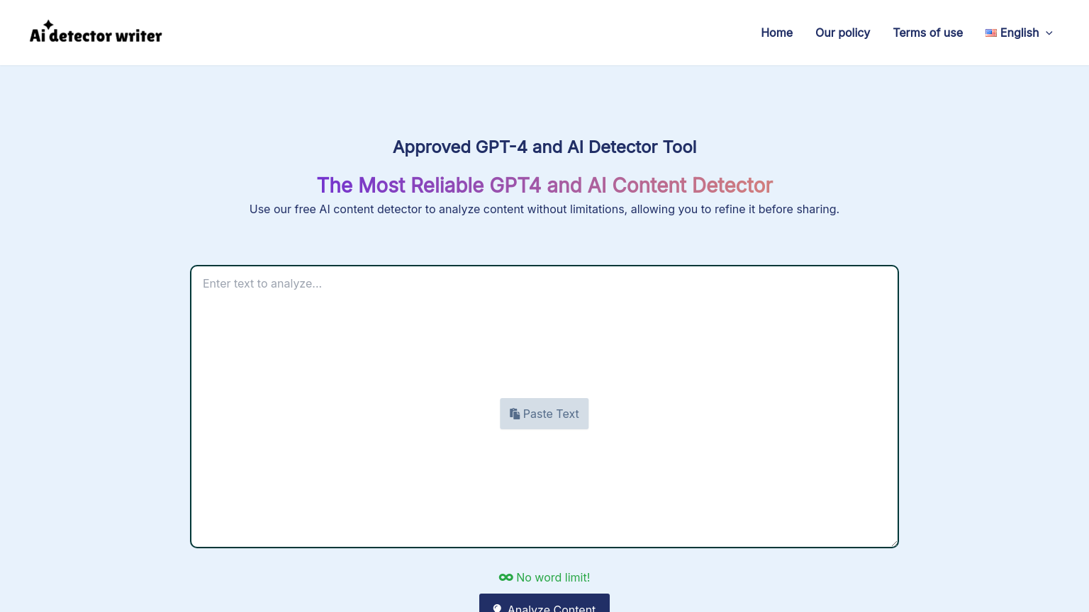 AI Detector Writer Ai detector writer