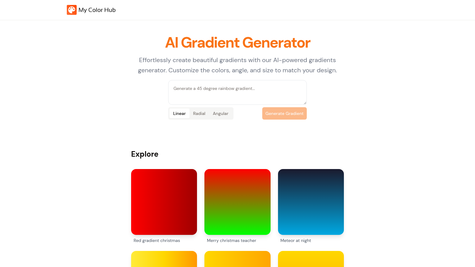 AI Gradient Generator