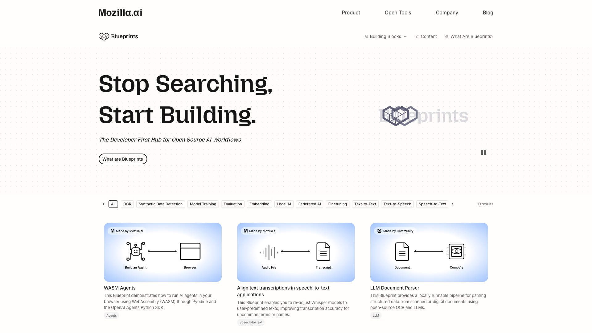 Blueprints - AI Developer Tool