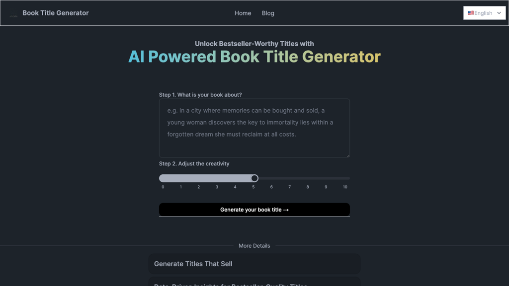 Book Title Generator