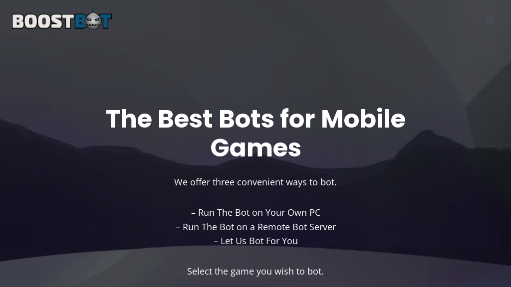 BoostBot Mobile Game Bots - AI Gaming Tool