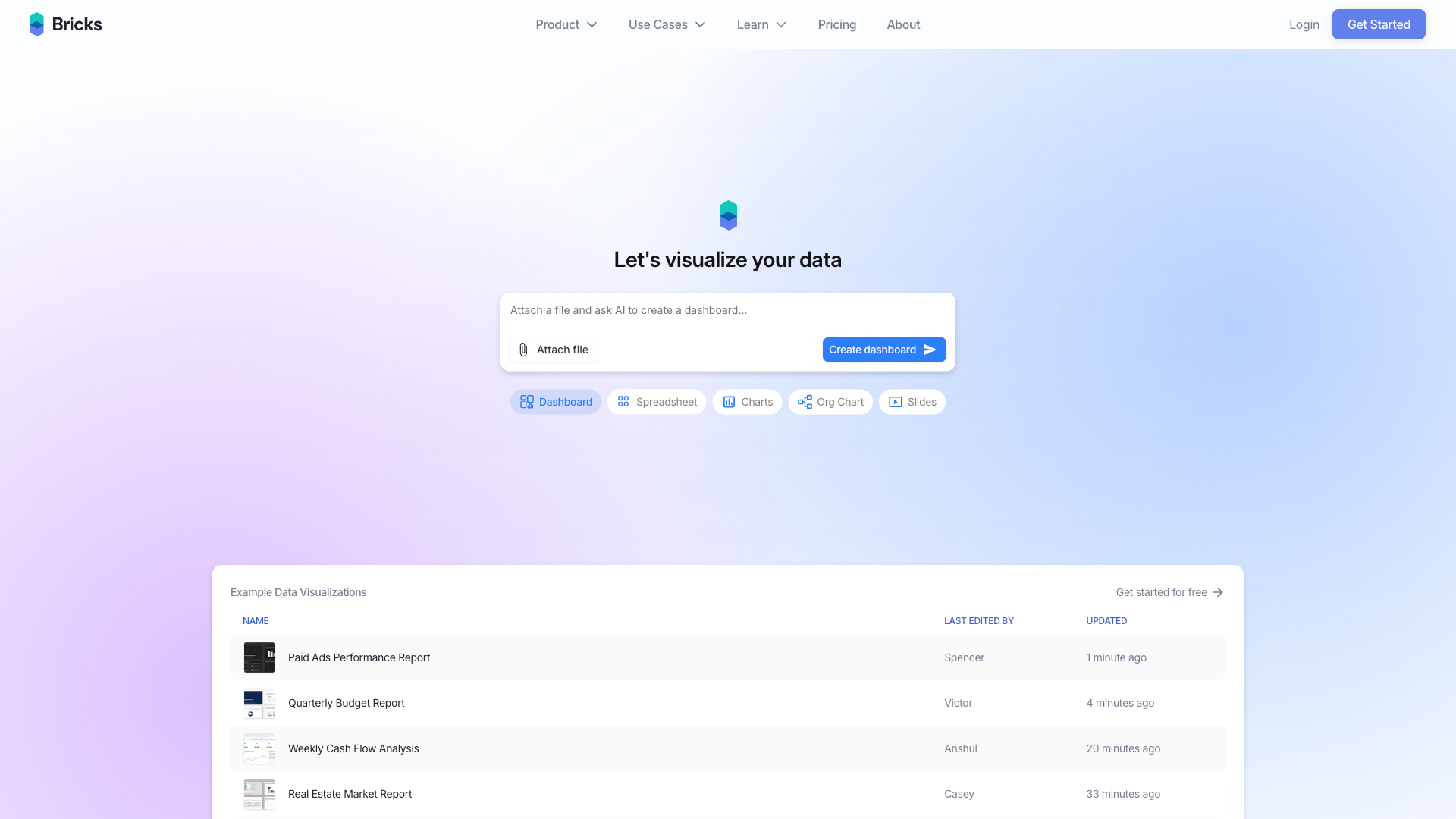 Bricks - AI Spreadsheets Tool