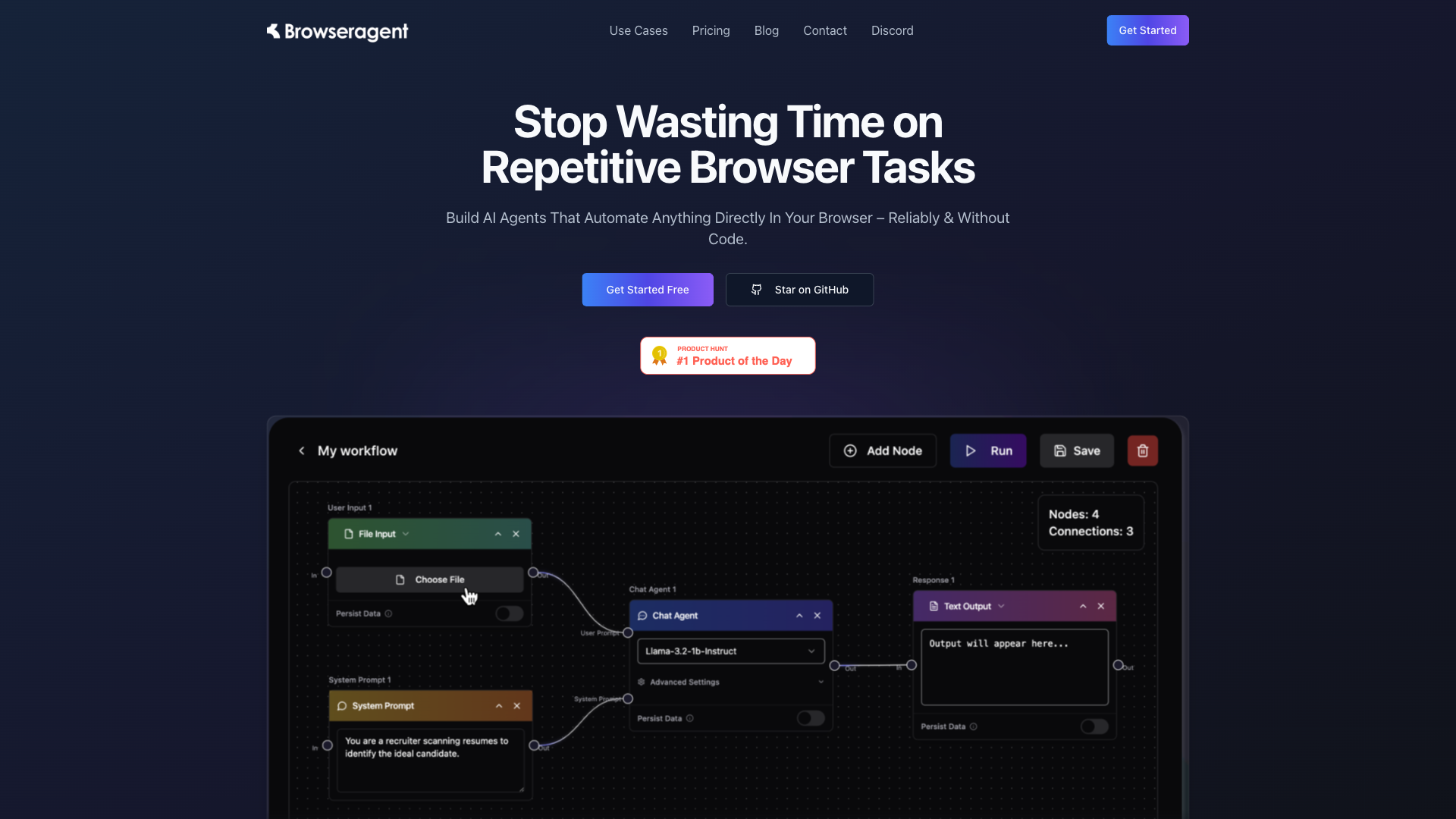 BrowserAgent - AI Workflow Automation Tool