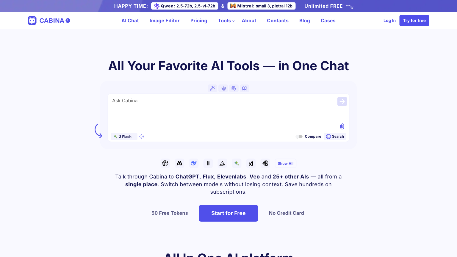 Cabina AI - AI Assistant Tool