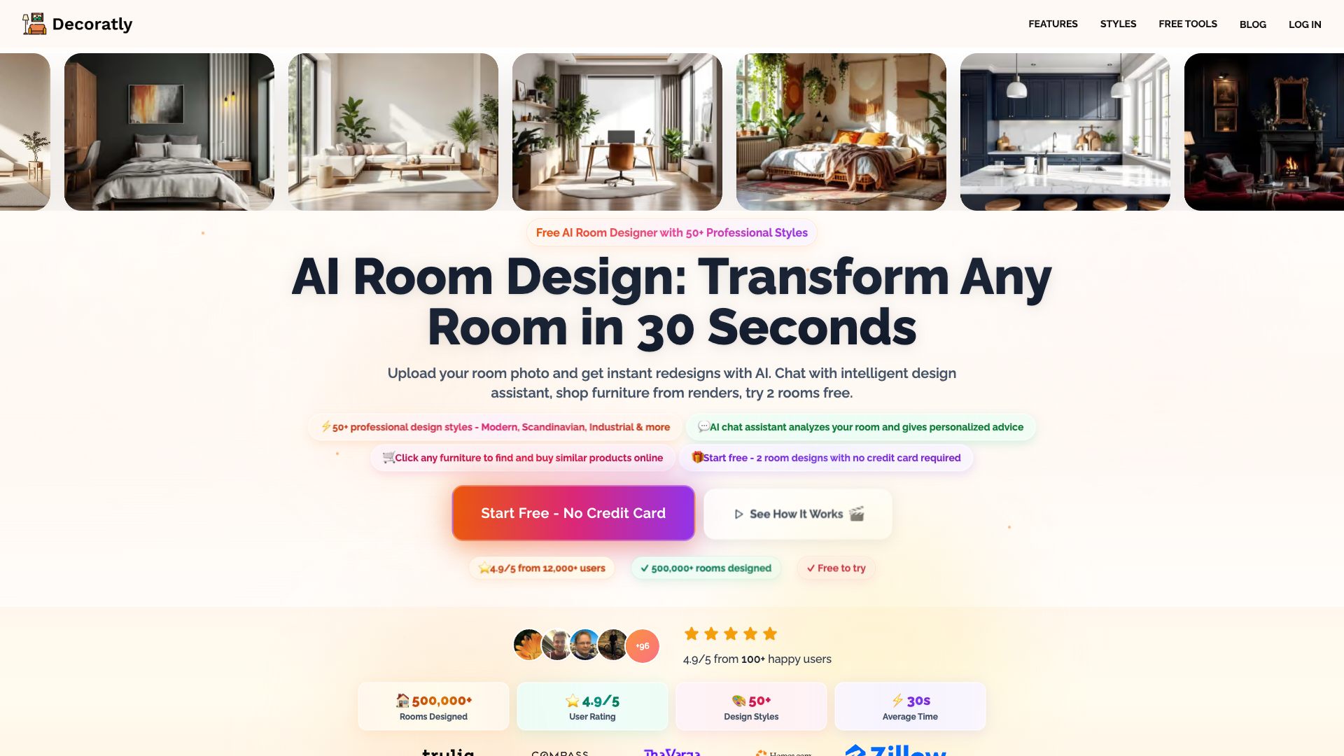 Decoratly - AI Interior Design Tool