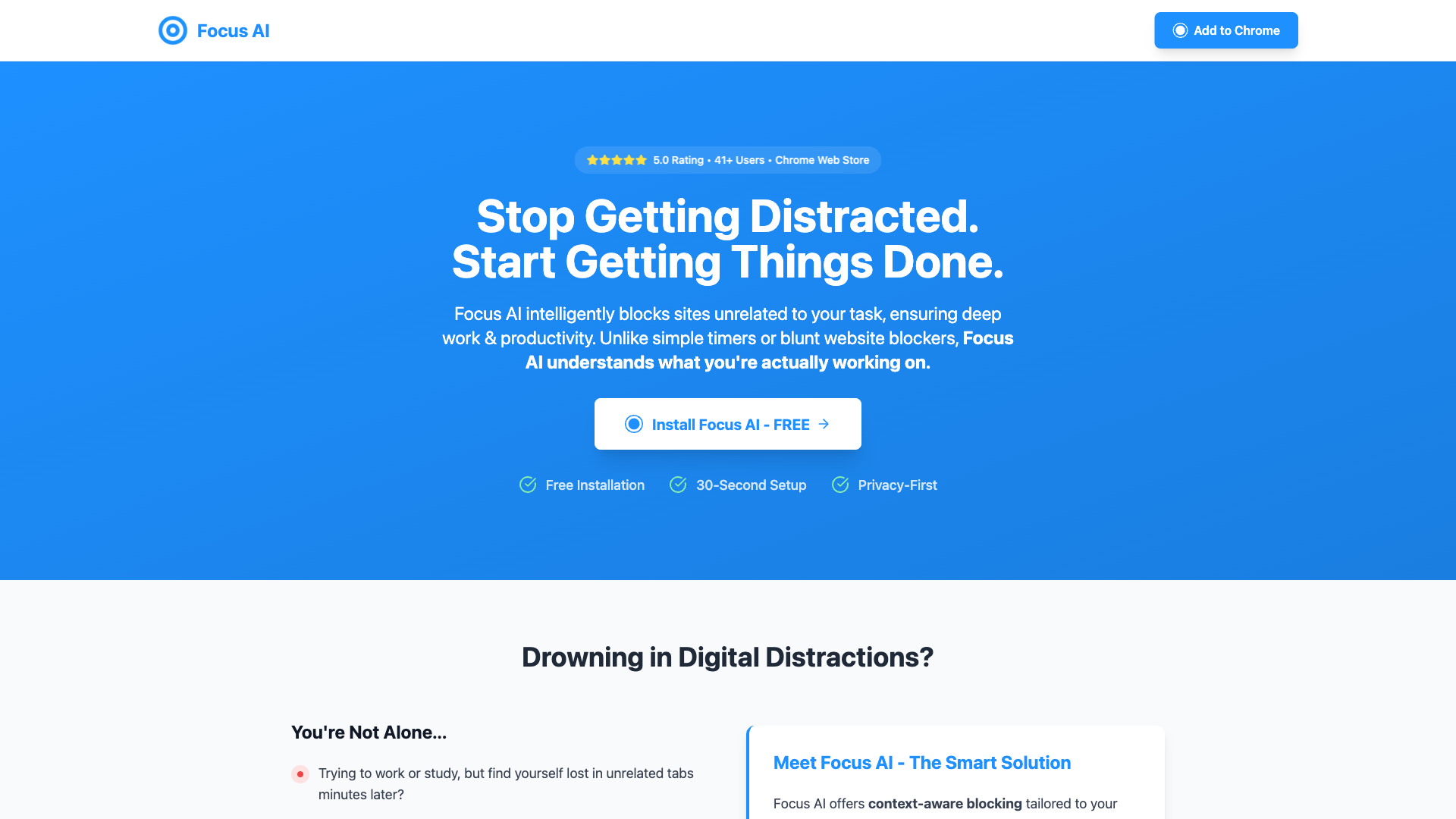 FocusAI - AI Productivity Tool