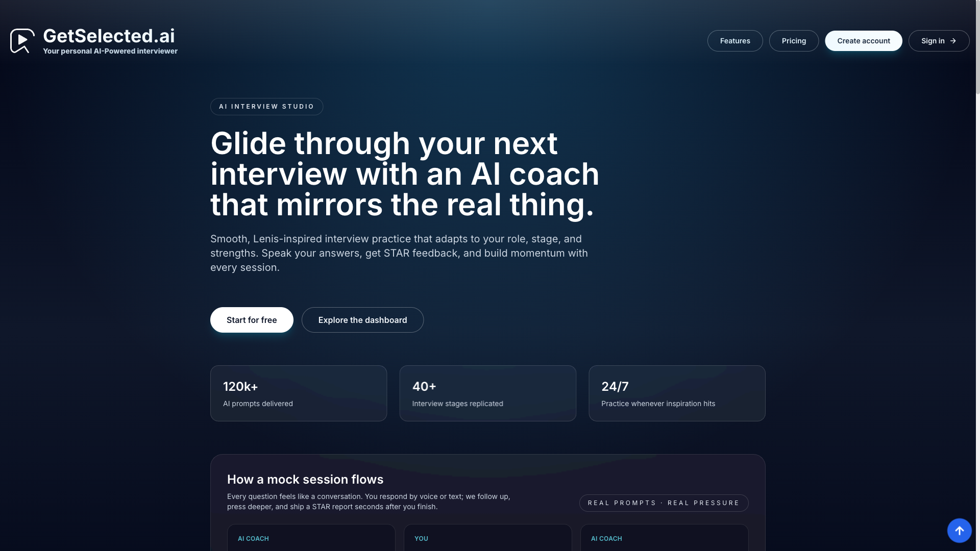 GetSelected.ai - AI Interview Preparation Tool