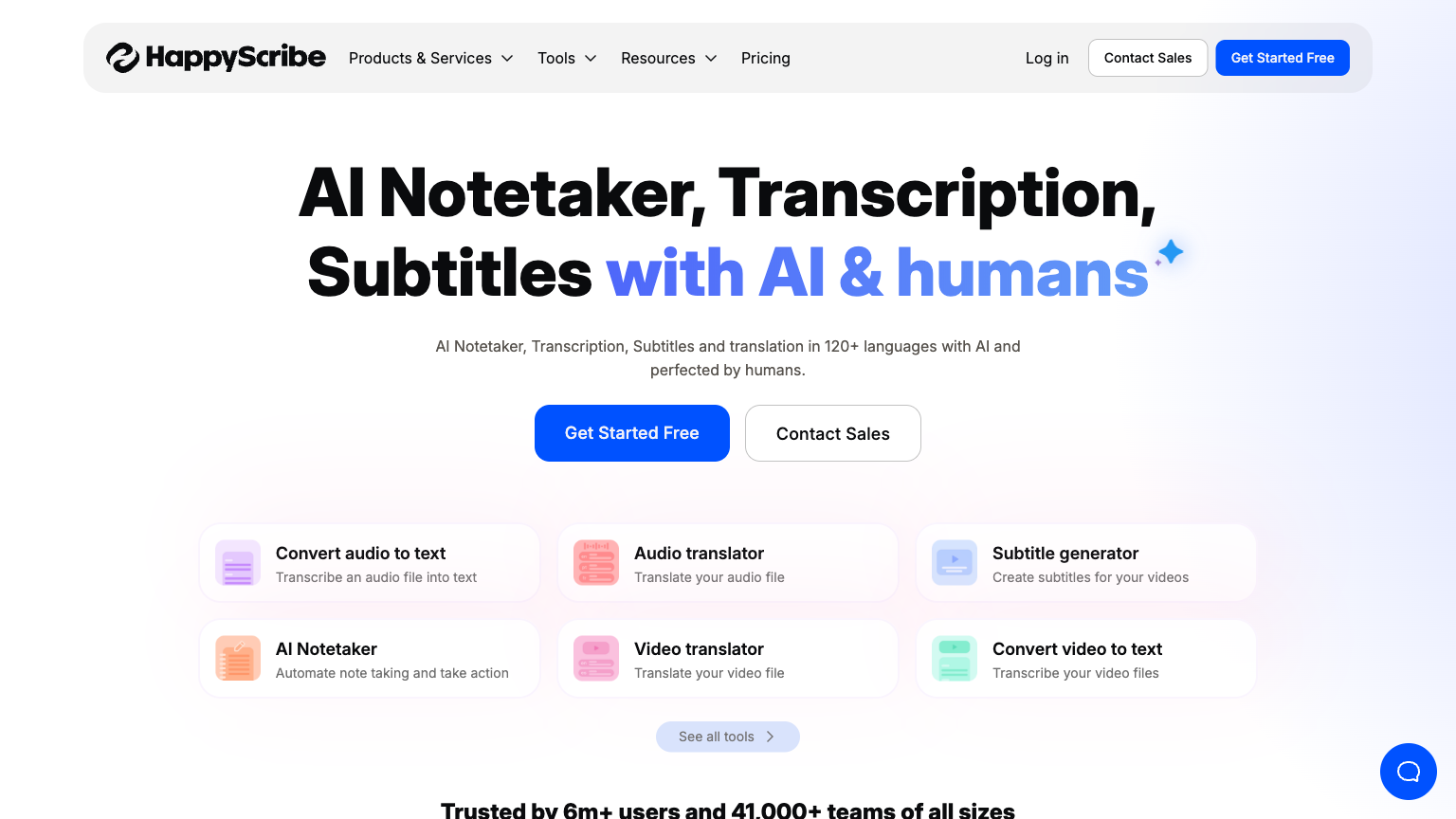 Happy Scribe - AI Transcriber Tool