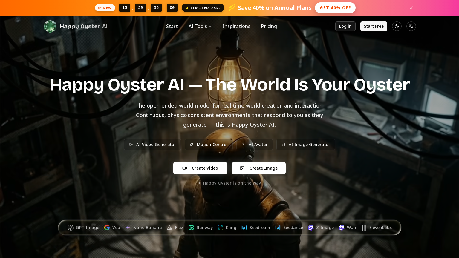 Happy Oyster AI - AI 3D Tool