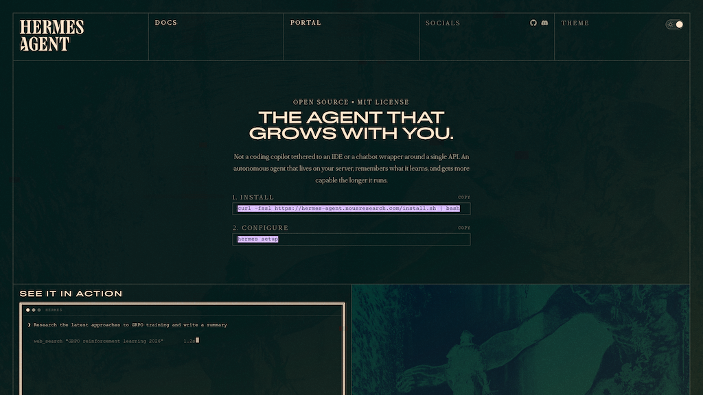 Hermes Agent - AI Agents Tool