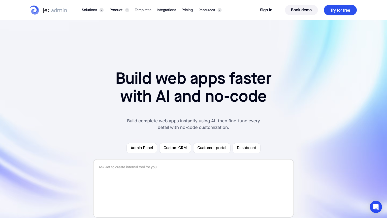 Jet Admin - AI No-Code Tool