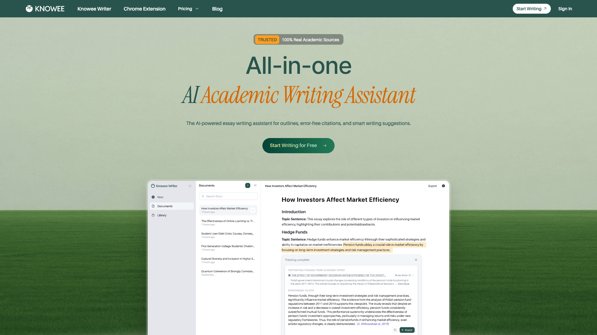 Knowee AI - AI Homework Assistant Tool