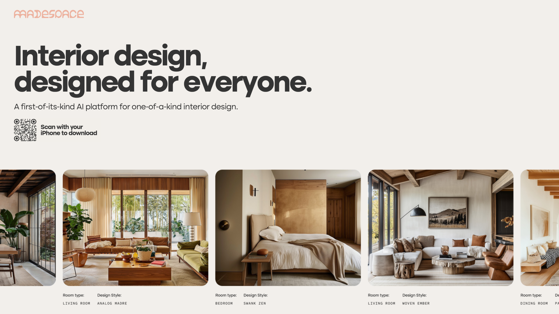 Madespace - AI Interior Design Tool