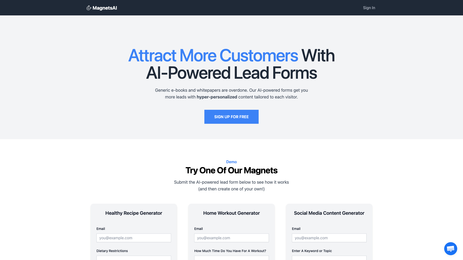 MagnetsAI - AI Marketing Tool
