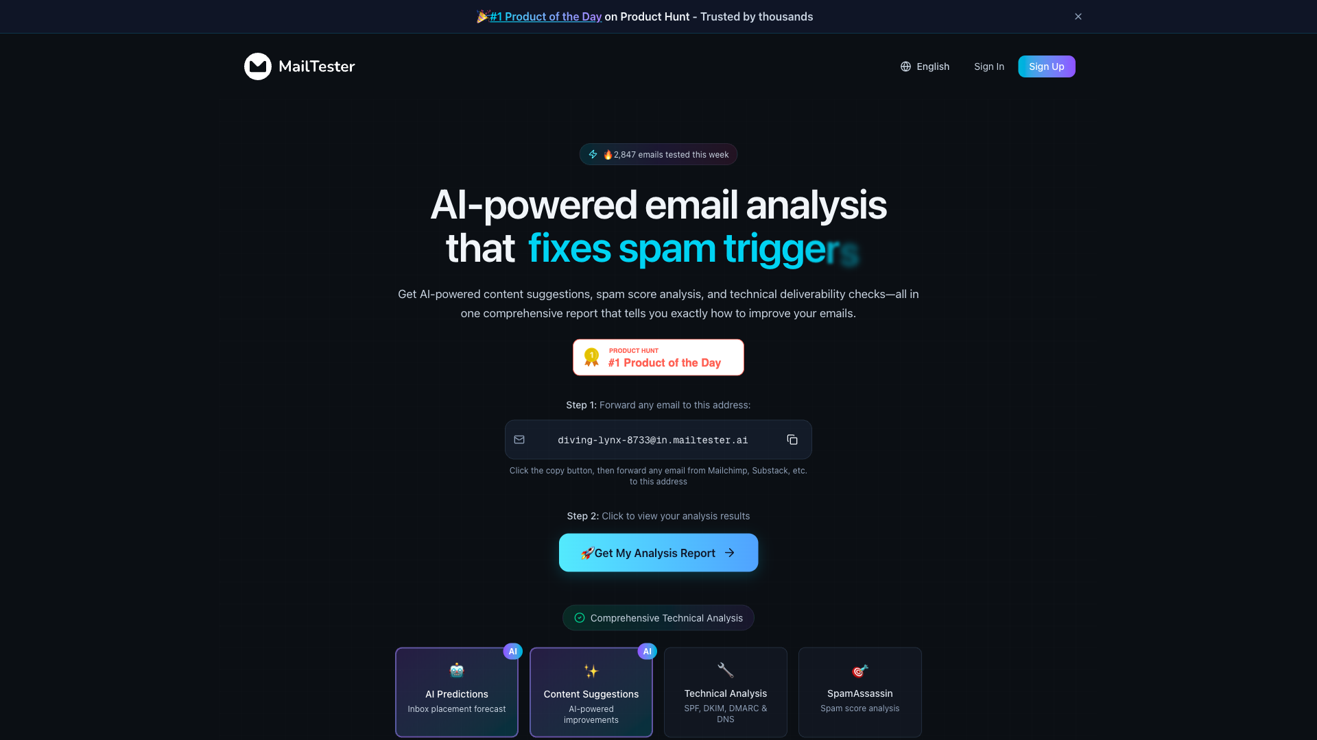 MailTester.AI - AI Email Tool