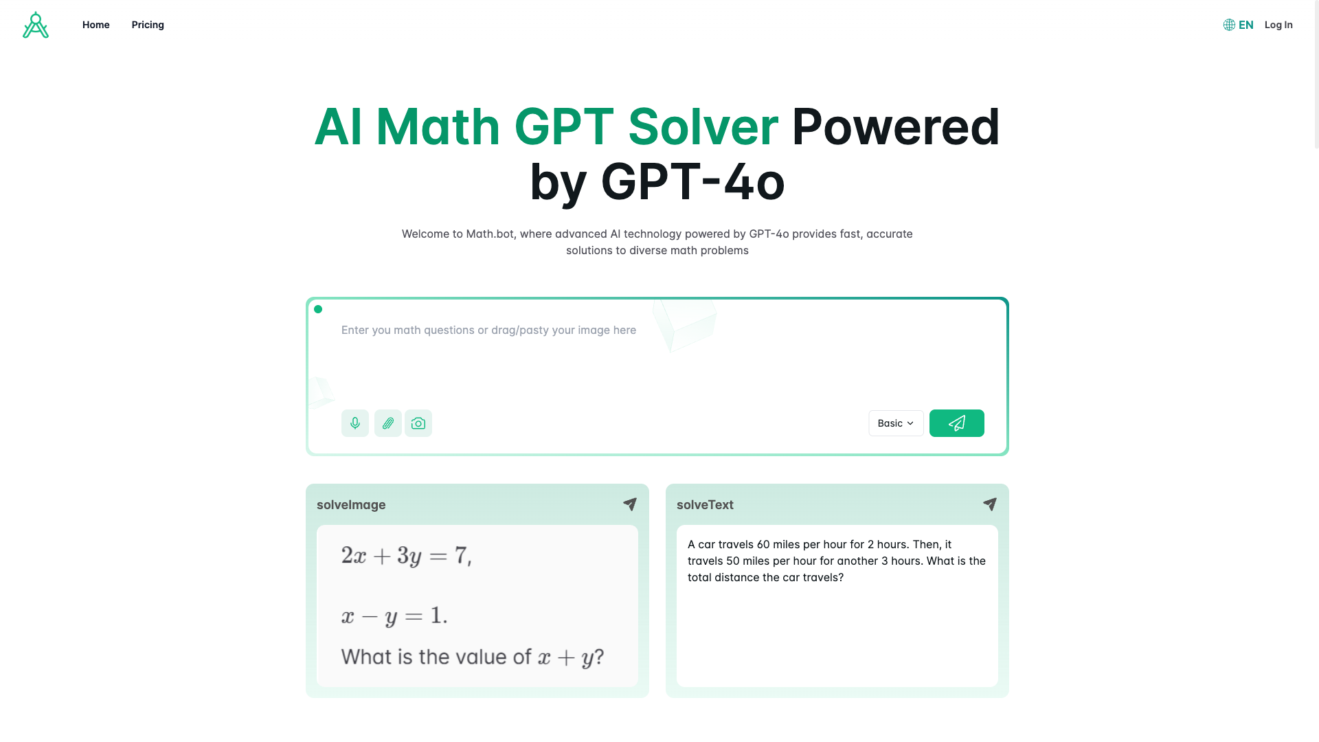 Math Bot - AI Education Tool