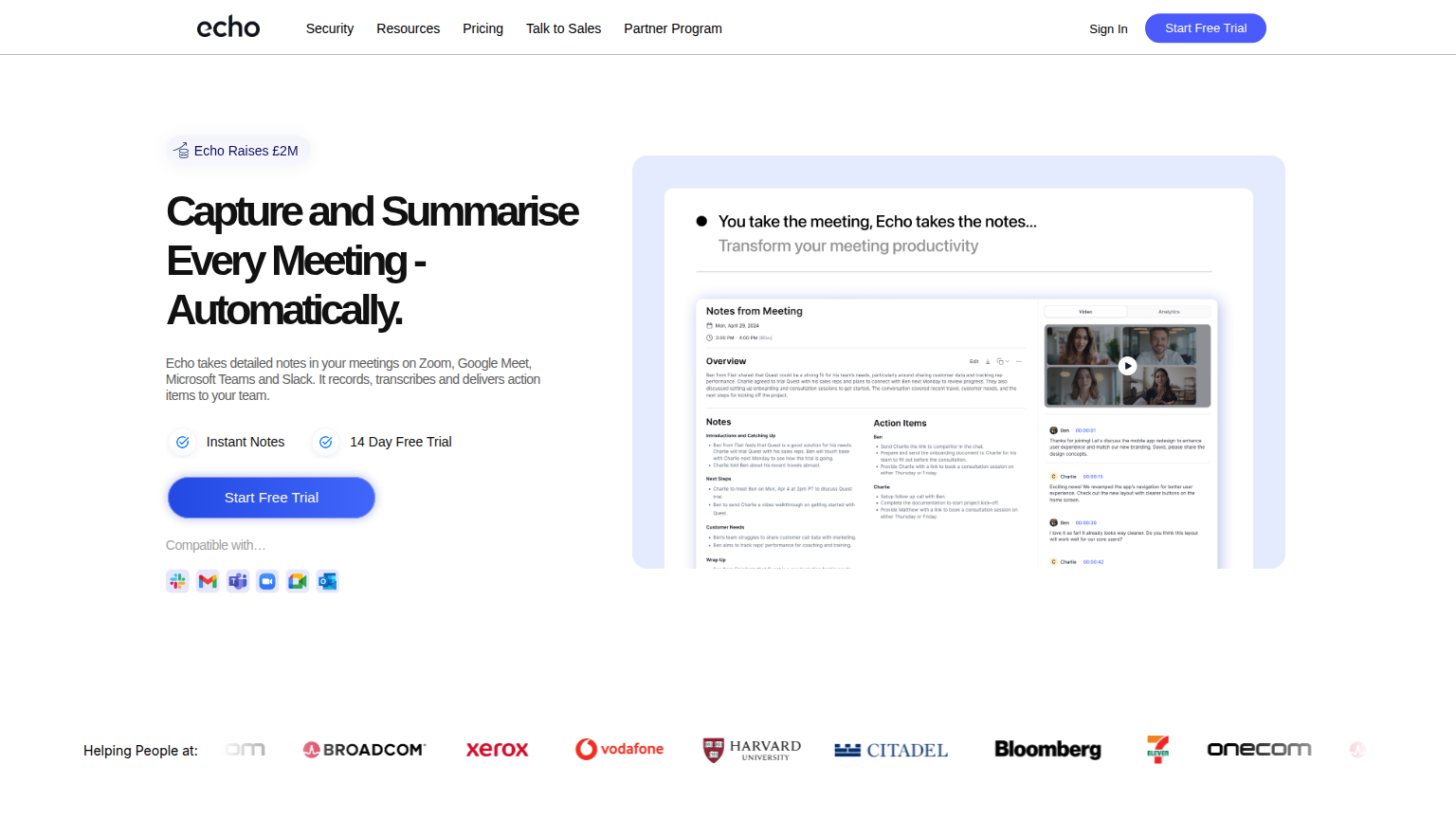 Echo AI - AI Meeting Assistant Tool