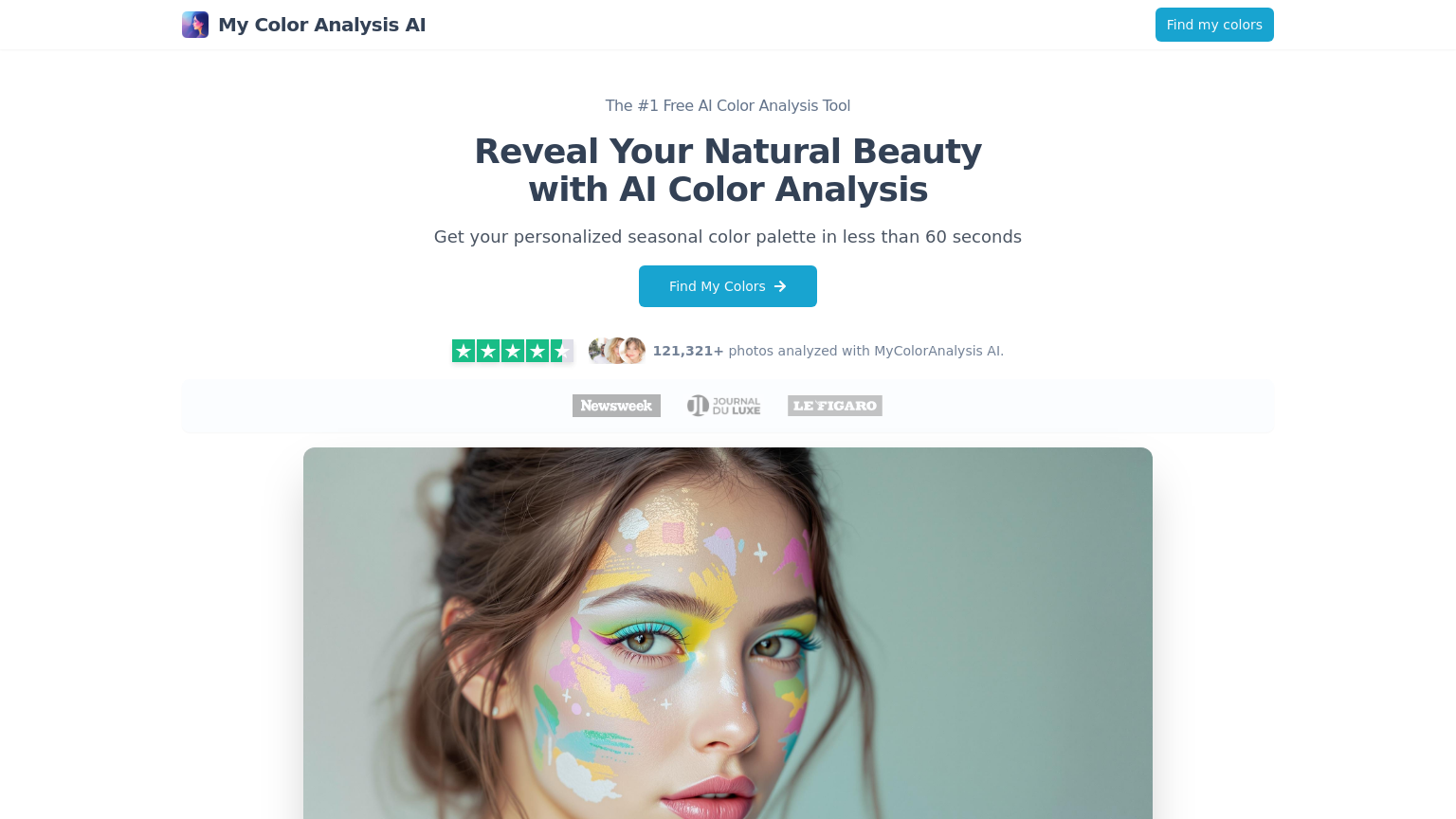 My Color Analysis AI - AI Coloring Tool