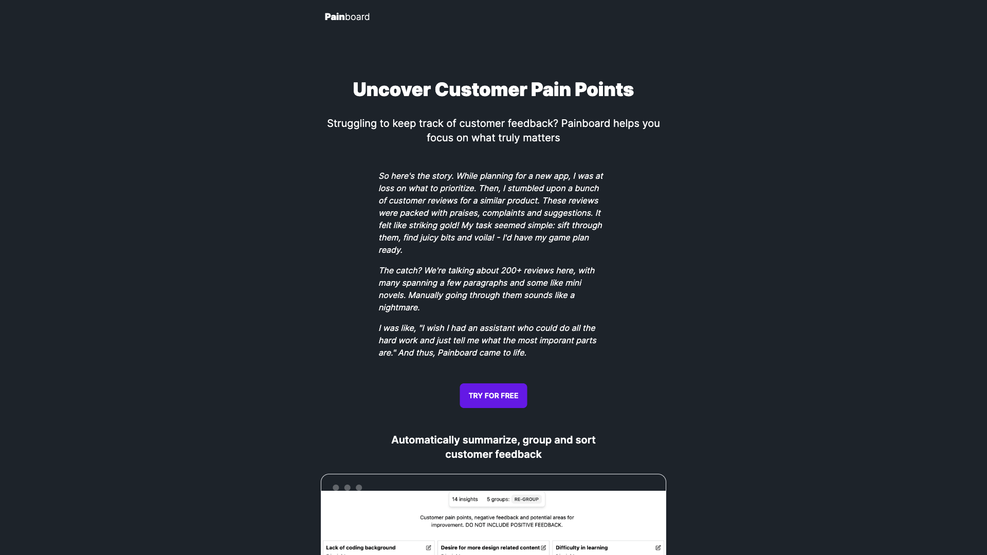 Painpoints