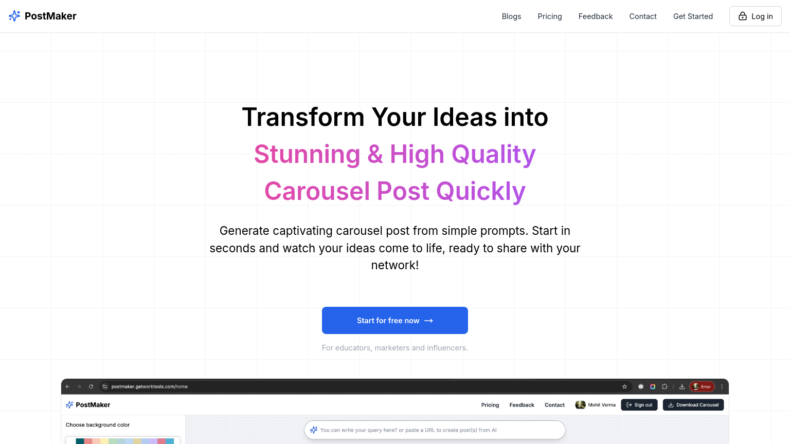 Post Maker Assignment PostMaker - AI Social Media Tool
