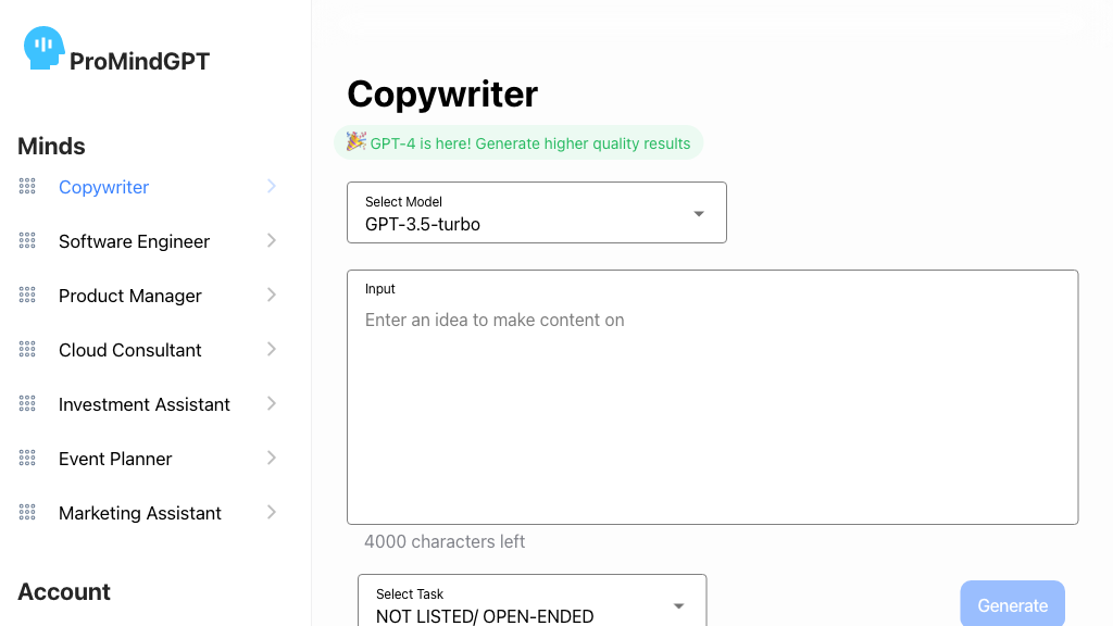 ProMind - AI Writing Assistant Tool
