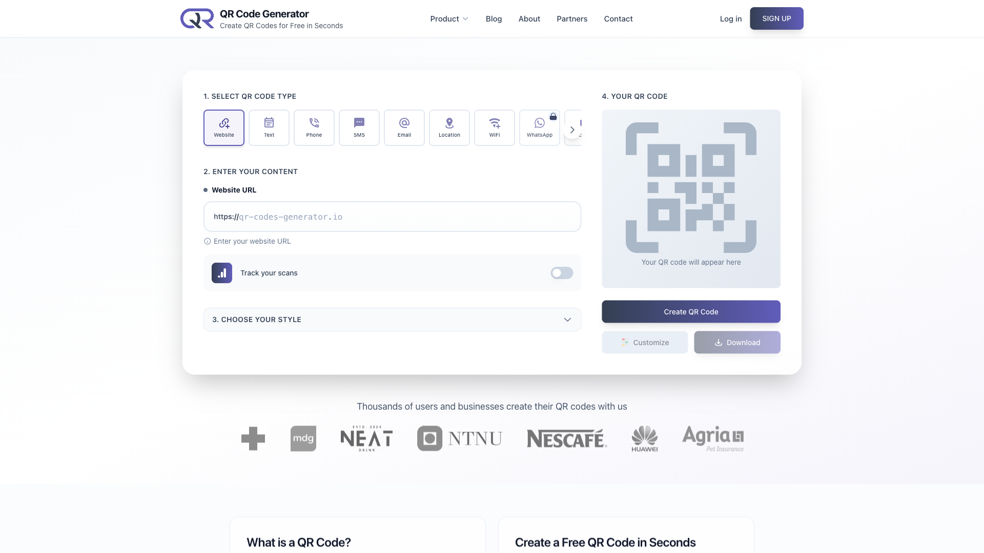 QR Code Generator - AI Logo Generator Tool
