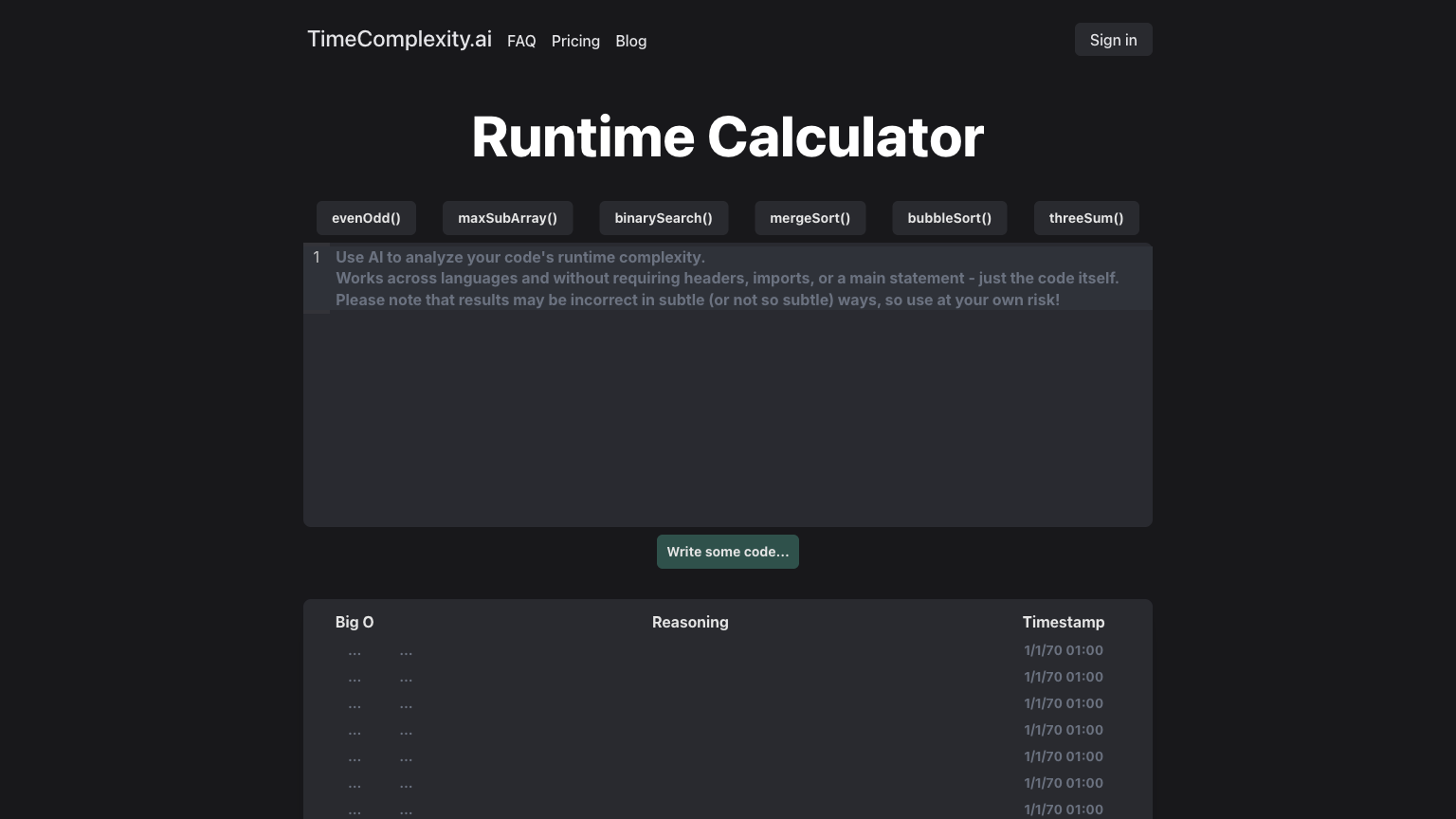 Timecomplexity