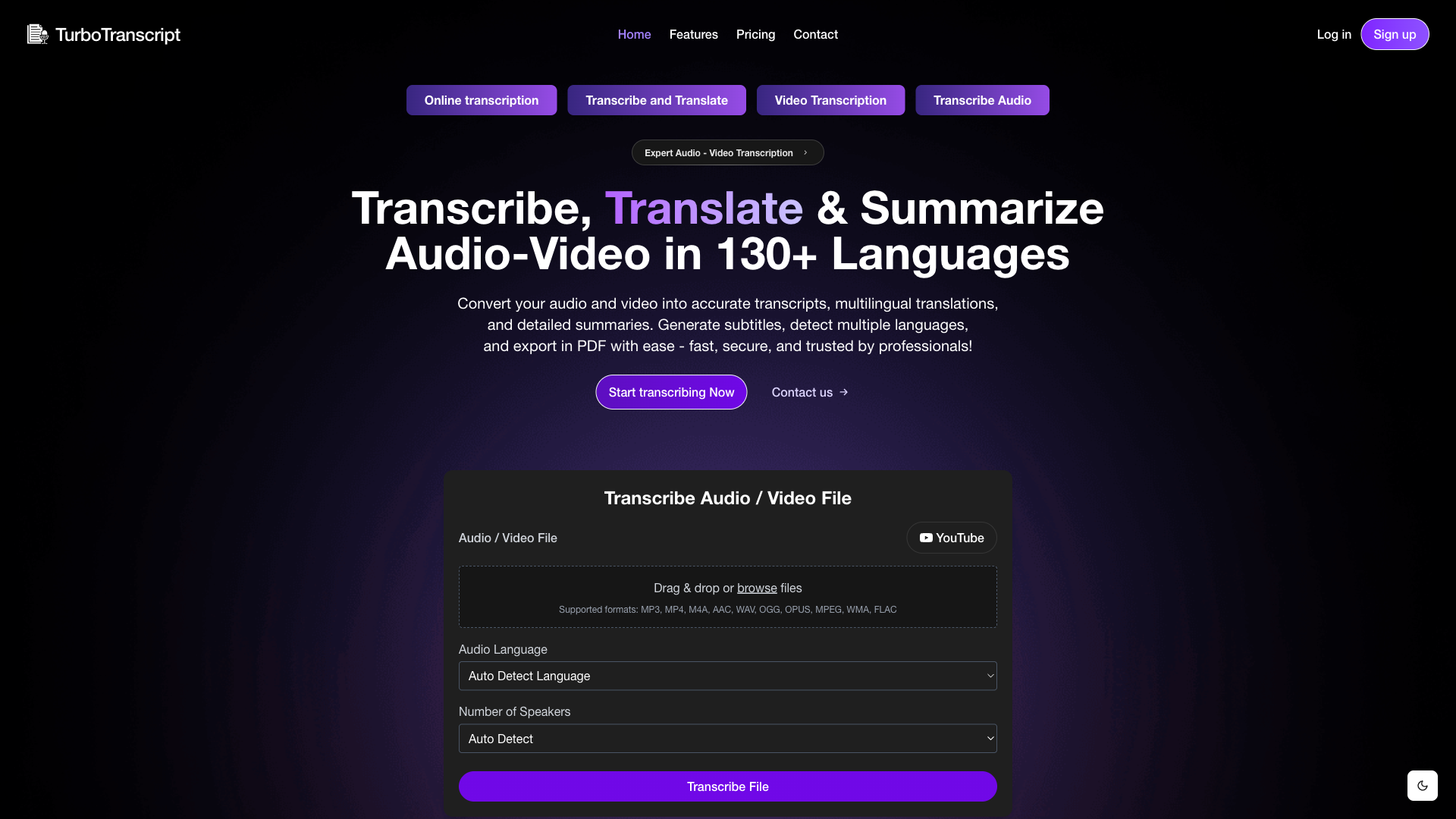 TurboTranscript - AI Transcriber Tool