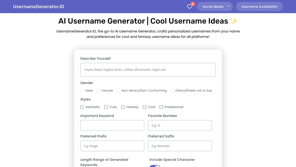 Username Generator