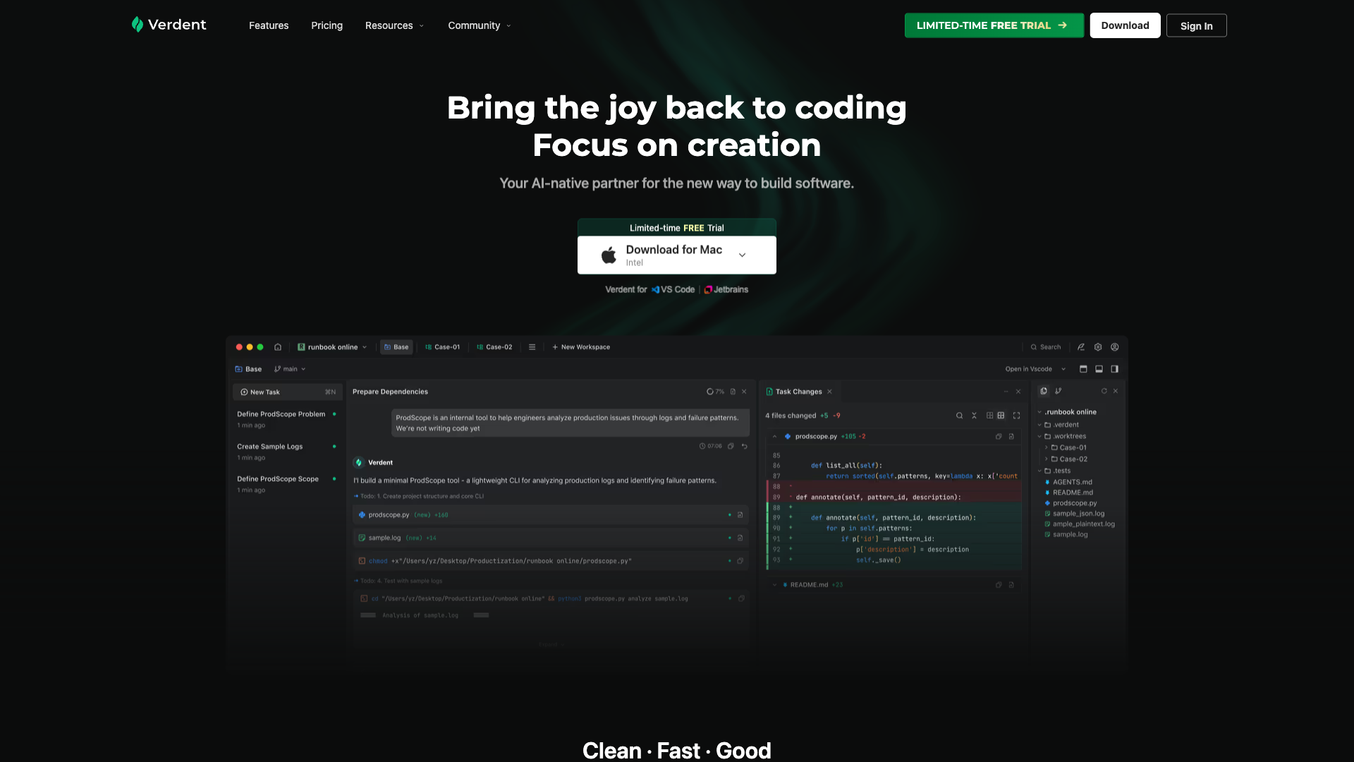 Verdent Deck - AI Developer Tool