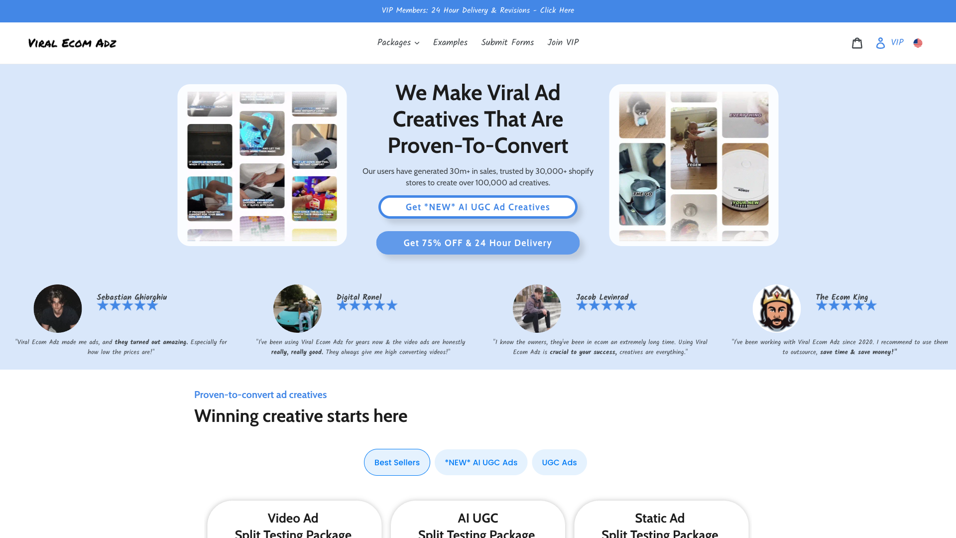 Viral Ecom Adz - AI Advertising Tool