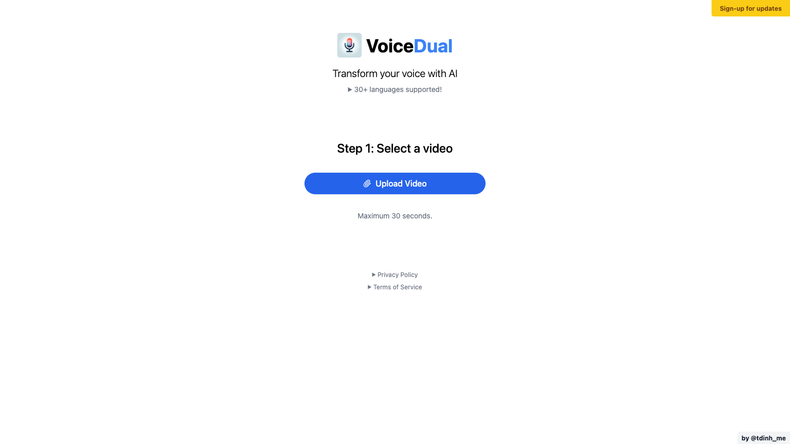 Voice Dual - AI Voice Tool