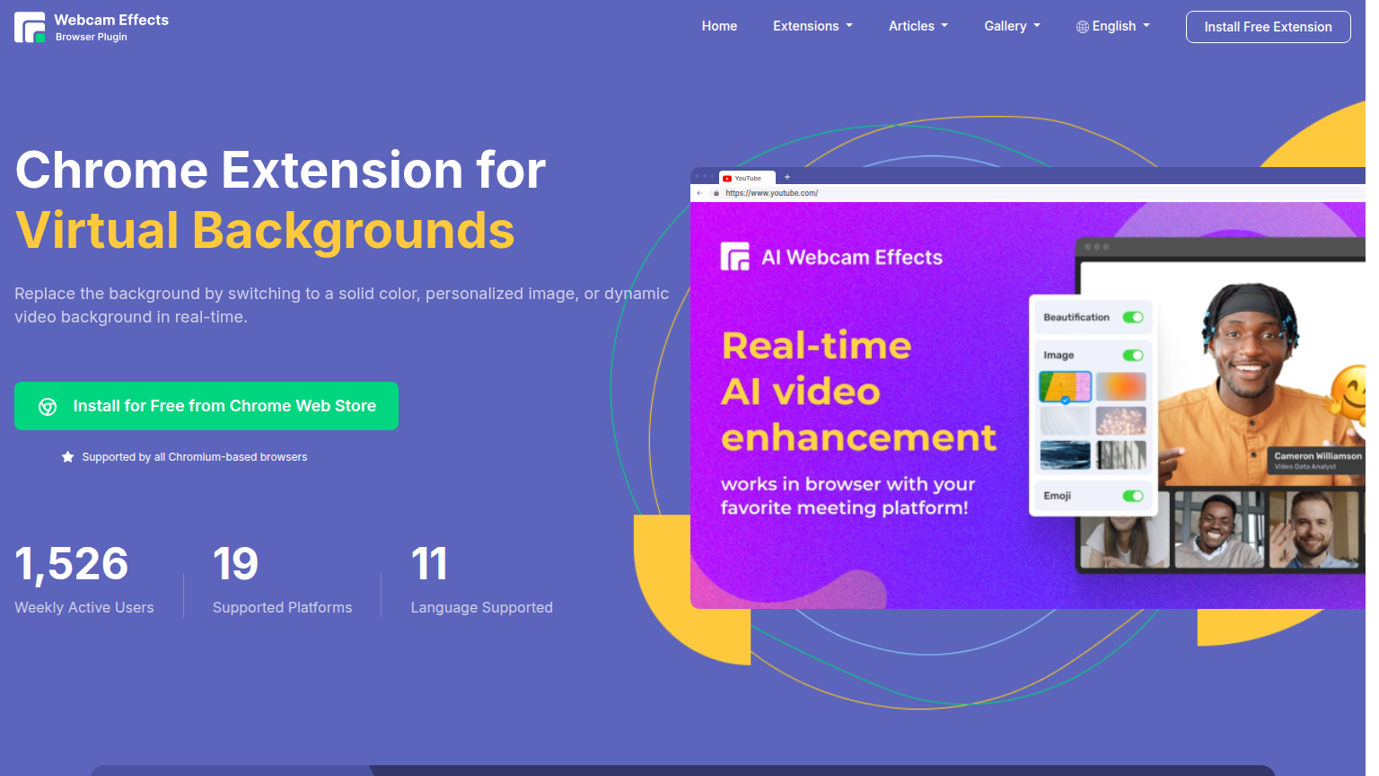 webcameffects.app - AI Video Tool