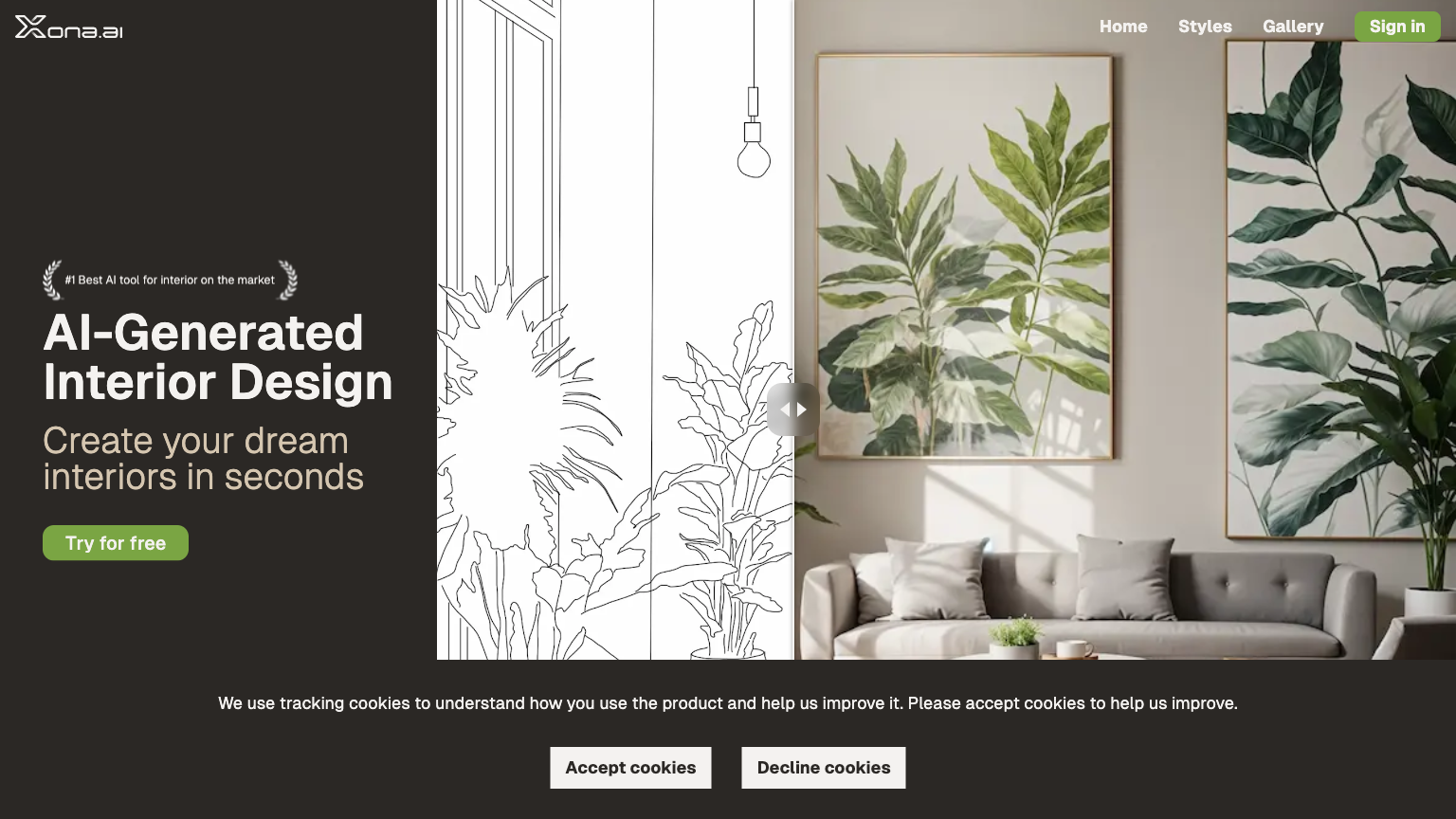 Xona.ai - AI Interior Design Tool