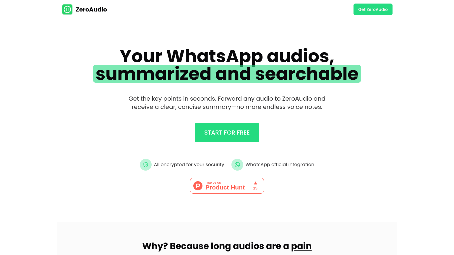 ZeroAudio - AI Audio Tool