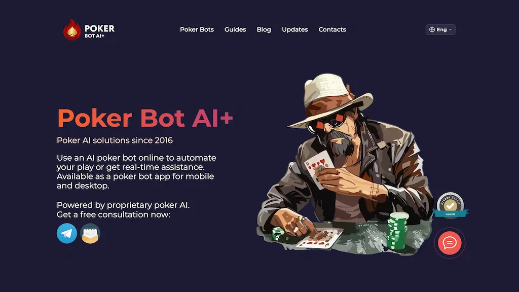 Poker bot AI AI tool screenshot