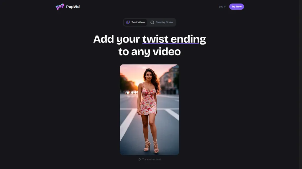 PopVid.ai AI tool screenshot