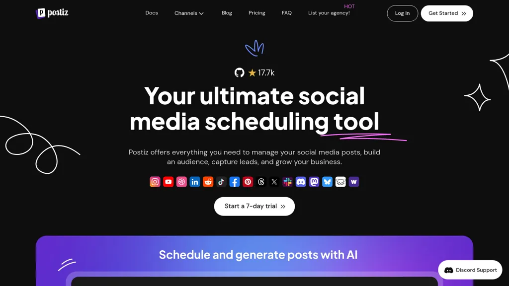 Postiz website