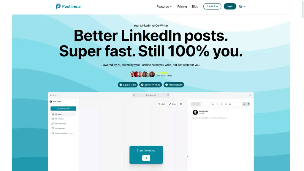 Postline.ai AI tool screenshot
