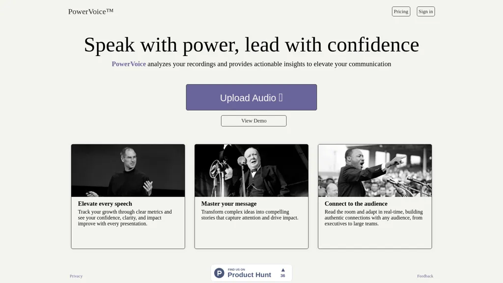 PowerVoice website