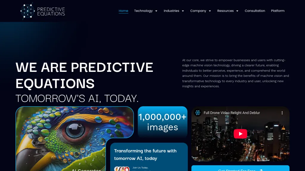 Predictive Equations website