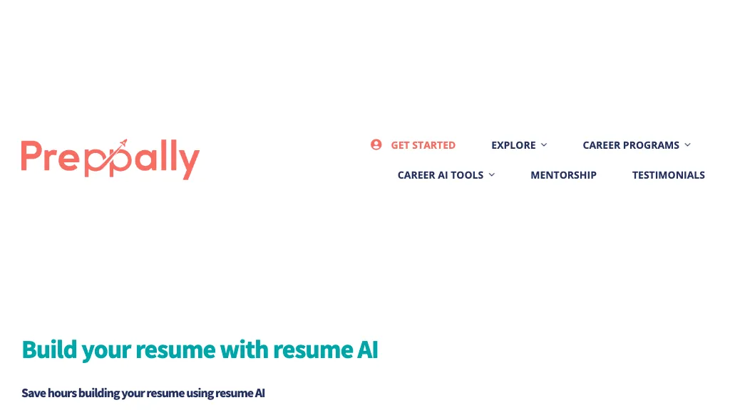 Preppally - Resume AI website