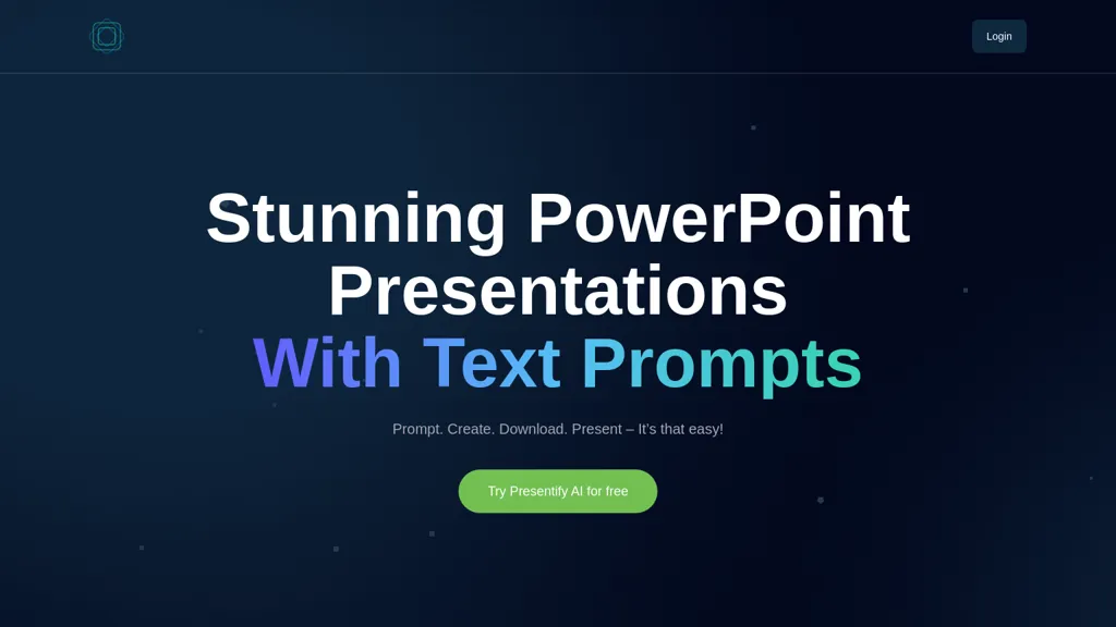 Presentify.ai website