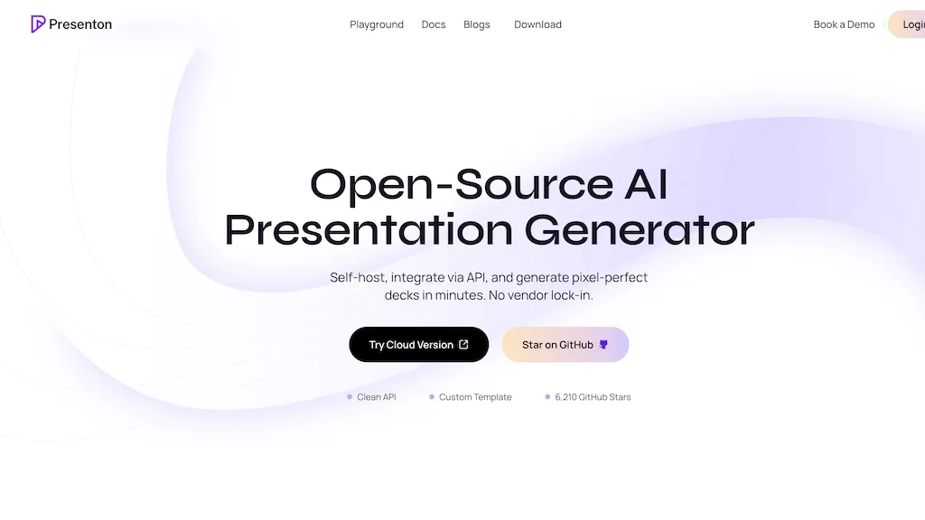 Presenton AI AI tool screenshot